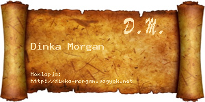 Dinka Morgan névjegykártya